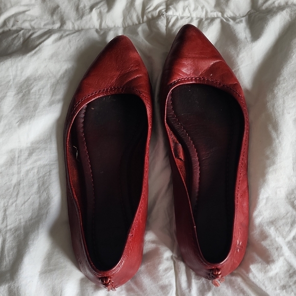 Frye Leather Flats Ws 7.5 - Picture 2 of 5